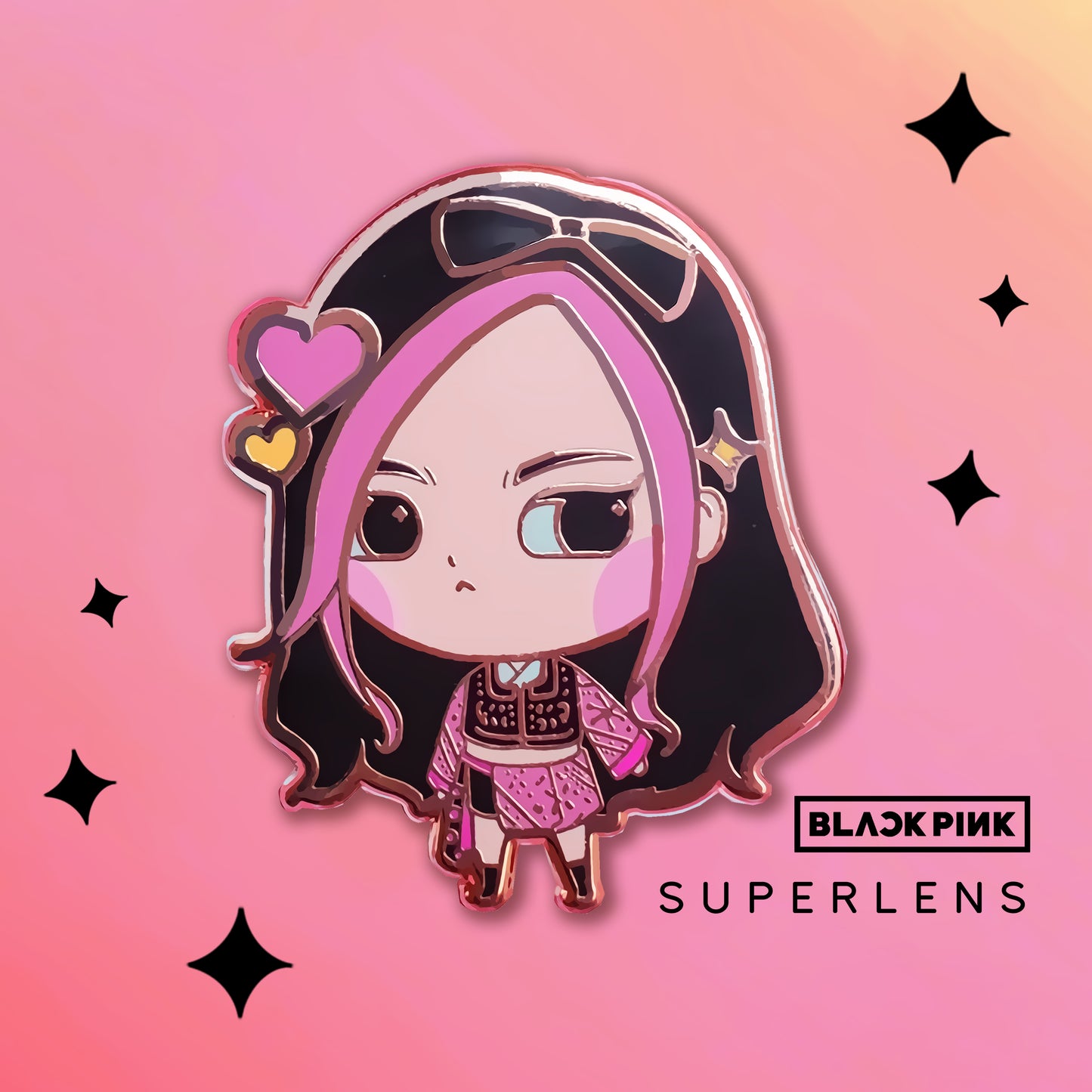 Super KPOP: BLACKPINK Enamel Pins