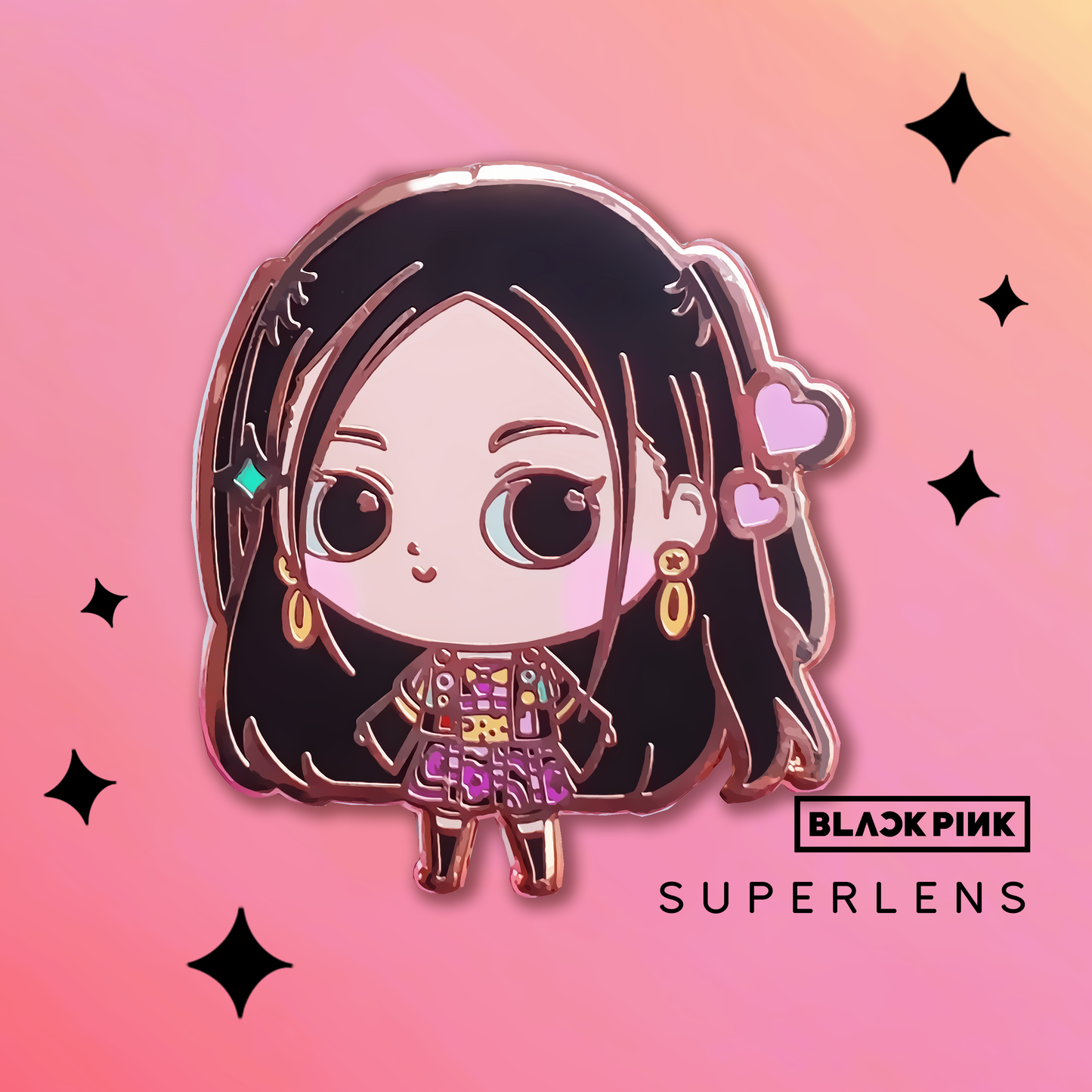 Super KPOP: BLACKPINK Enamel Pins