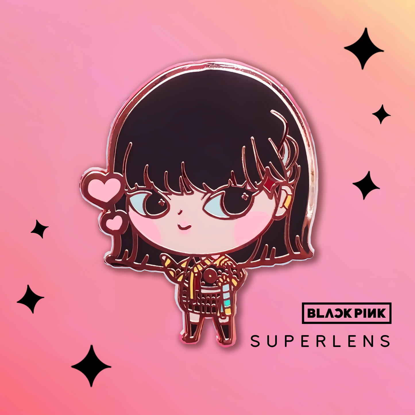 Super KPOP: BLACKPINK Enamel Pins