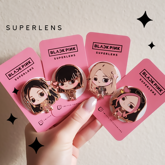 Super KPOP: BLACKPINK Enamel Pins